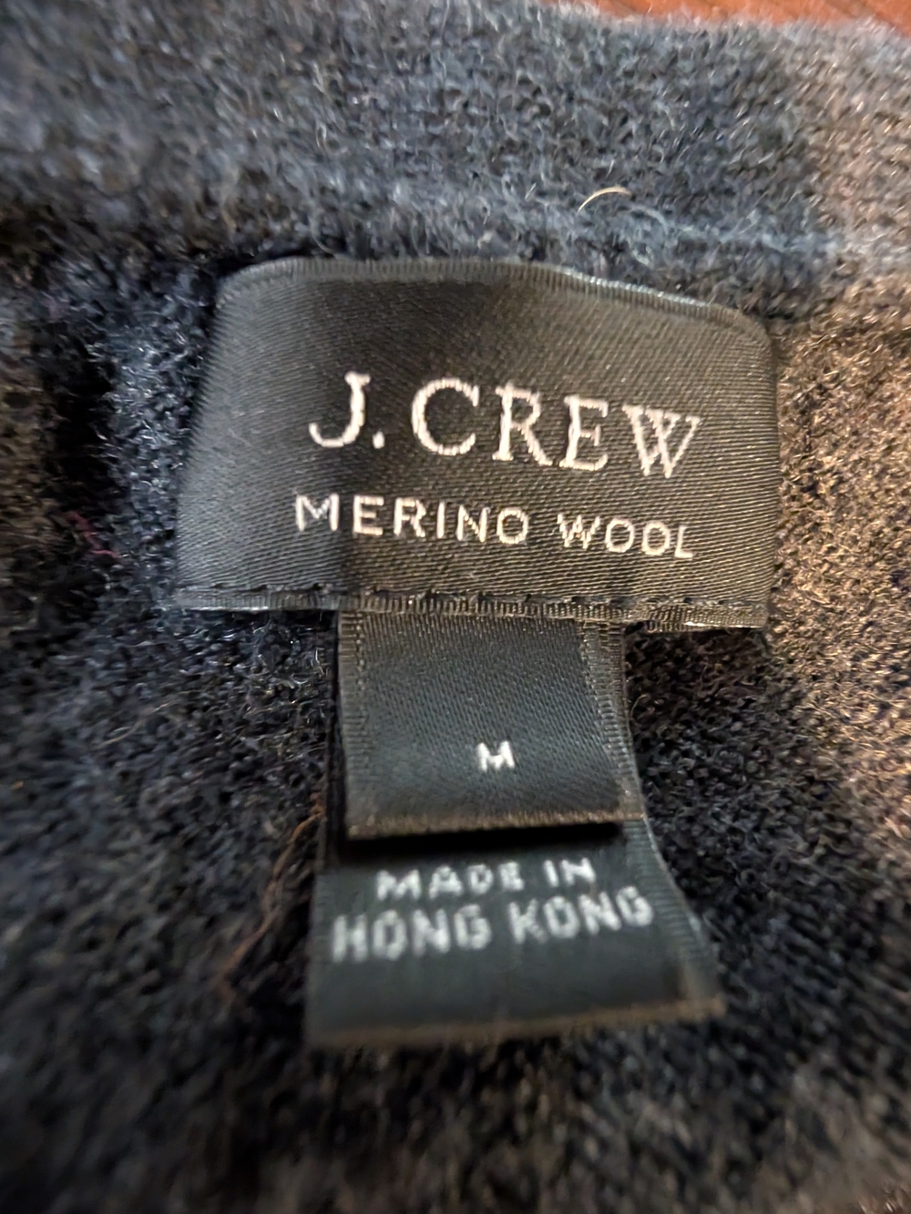 J. Crew 100% Merino Wool M Charcoal V-Neck Sweater Vest, Men's M - Picture 4 of 6